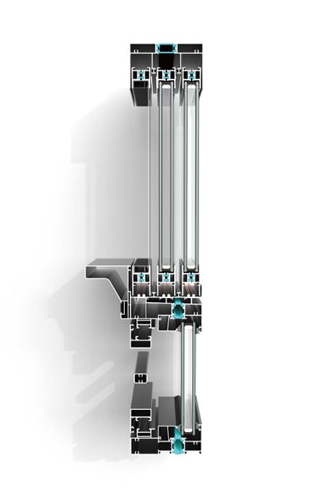 Wujie-110 six-track bridge-cutoff sliding window